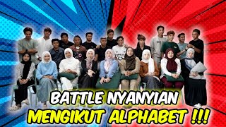 BATTLE NYANYIAN MENGIKUT ALPHABET  UNA KELAKAR MENYANYI KE MALATAH [upl. by Rehtse236]