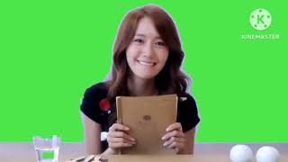 Lim Yoona Girls Generation SNSD Green Screen [upl. by Cohlette838]