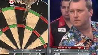 Adrian Lewis vs Wayne Mardle Part 2  2007 International Dart League  2nd Round [upl. by Zap622]