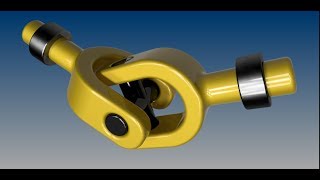 Universal joint  CATIA V5 Tutorial part design assembly simulation [upl. by Rufford84]