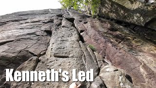 A sweet Gothenburg classic Kenneths Led 5 Fjällbo  POV Trad Climbing [upl. by Moazami]