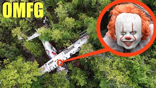 you wont believe what my drone found at this abandoned plane wreck in this haunted forest [upl. by Zimmerman529]