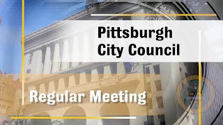 Pittsburgh City Council Regular Meeting  111323 [upl. by Hameerak]