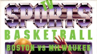 TV Sports Basketball 1989  Commodore Amiga  Boston vs Milwaukee [upl. by Esadnac236]