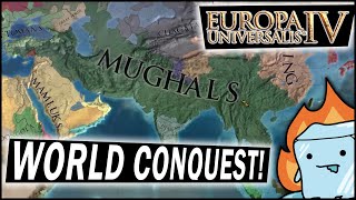 Complete EU4 World Conquest Guide  Mughals MidGame Moves  Conquering India With Timurid Mughals [upl. by Latif]