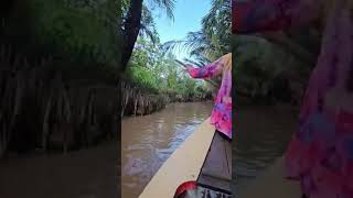 vietnam tour boating river shortsbeta shorts asia fyp [upl. by Hedva443]