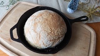 How to Bake NoKnead “Turbo” Bread in a Skillet ready to bake in 212 hours [upl. by Novahc]