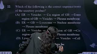 Which of the following is the correct sequenceroute of the secretory product [upl. by Edahs]