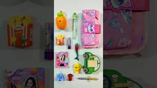 Adorable Stationery Items Notebook 3d Eraser Pen Highlighter Pouch stationery backtoschool [upl. by Nnairol225]