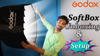 Godox SBUE 80cm32 Inch Octagon Honeycomb Grid Umbrella Speedlite Softbox Unboxing Setup amp Review [upl. by Onilegna]