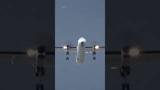 Dash8 Q400 TakeOff Just Before a Thunderstorm [upl. by Alakcim]