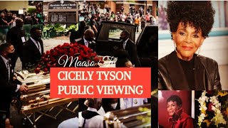 RIP Cicely Tyson PUBLIC VIEWING Service  Pictures amp Video  quotA FINAL GOODBYEquot [upl. by Fifine]