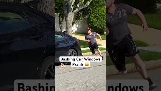 Bashing Car Window Prank 😂 JoeySalads Pranks Shorts [upl. by Etnovaj]