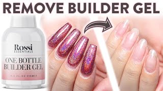 How to Remove Builder Gel  Builder Gel Removal 💅 [upl. by Tab563]