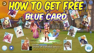 How to get Free Blue Card  Ragnarok Mobile Eternal Love [upl. by Neyuh]