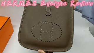 Unboxing Hermes Evelyne  Leather Bag Review First Look [upl. by Tildy]