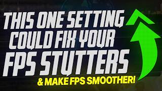 This ONE setting could FIX YOUR FPS Stuttering amp Make Games WAY SMOOTHER BIG UPDATE ✅ [upl. by Cappella335]