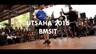 Street Battle  Utsaha 2016  BMSIT [upl. by Hubing]