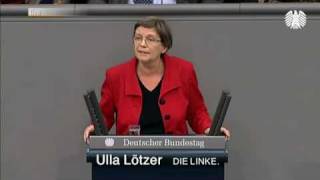 Ulla Lötzer DIE LINKE Hochtief Mehr Wirtschaftsdemokratie gegen den Ausverkauf von Unternehmen [upl. by Nylek]