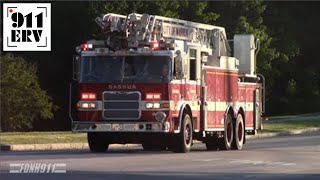 Nashua New Hampshire Fire Department Ladder 3 Responding [upl. by Kam]