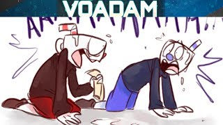 Casino Cups Part 4 Cuphhead Comic Dubs With Angry Mugman [upl. by Adneral747]