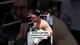 Marcus Browne Knocks Out Artur Beterbiev 🤯 Shorts  Fight Night Champion Simulation [upl. by Begga]