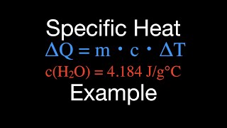 Thermodynamics Specific Heat Capacity Calculations [upl. by Iatnohs687]