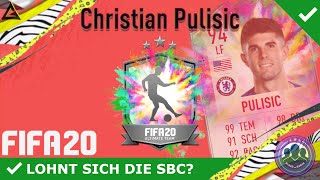 CHRISTIAN PULISIC SBC 😱🔥 SUMMER HEAT PULISIC SBC LOHNT SICH DIE SBC  FIFA 20 ULTIMATE TEAM [upl. by Ala]