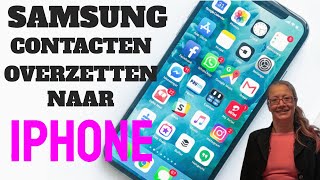 iPhone Hulp samsung contacten overzetten naar iPhone [upl. by Cacilie]