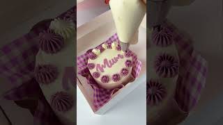 How to make a Mothers Day Cupcake Bento Cake Box with Buttercream piping cakedecorating [upl. by Llenil894]