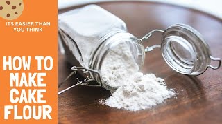 How to Make Cake Flour with All Purpose Flour  Cake Flour Recipes Easy [upl. by Domenech]