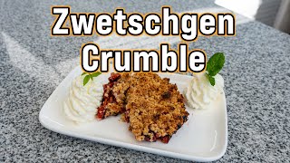 Zwetschgen Crumble  So gelingt der perfekte Crumble  Winter Rezept  bbqschwabe [upl. by Anah88]