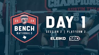 2024 Powerlifting America Bench Nationals  Day 1 Session 2 Platform 2 [upl. by Sibeal]