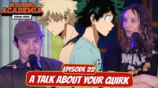 DEKU BAKUGO SHOWDOWN  My Hero Academia Season 3 Wife Reaction  Ep 22 quotA Talk About Your Quirk” [upl. by Alburg459]