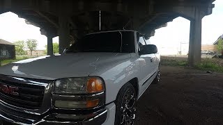 2006 GMC SIERRA 24 DROP ON 22quot CHROME SNOWFLAKES [upl. by Jordanna189]