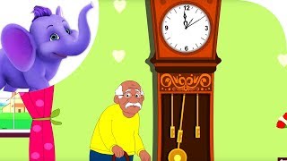 The Grandfather Clock  Nursery Rhyme with Karaoke [upl. by Olivie]