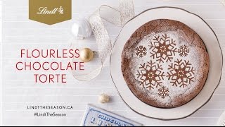 A festive and decadent Chocolate Flourless Torte Recipe [upl. by Aisatsanna]