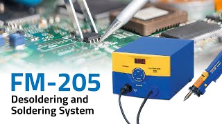 Hakko FM205 Desoldering and Soldering System — Video by American Hakko [upl. by Akkin]