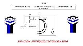 Solution Physique Technicien Supérieur 2016 Exercices 1 et 2 [upl. by Arabella448]