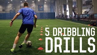 5 Individual Dribbling Training Drills  Training Inspired By Messi Neymar Ronaldo [upl. by Nnaeerb92]