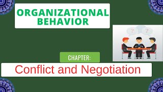 Conflict and Negotiation  Organizational Behaviour  Md Azim [upl. by Gladdie]