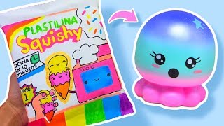 HAZ TU PROPIO SQUISHY EN EL MICROONDAS🔥 Kit para hacer squishies [upl. by Sirrot]