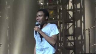 Childish Gambino  quotBreak All of the Lights remixquot Live in Los Angeles 111211 [upl. by Adnalahs]