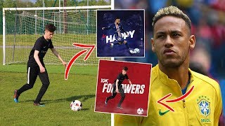 I Copied FOOTBALLERS Instagrams For a WEEK Ronaldo Messi amp Neymar [upl. by Ahsilac]