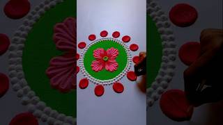 इस तरह बनाए दिवाली की रंगोली  satisfying rangoli [upl. by Ydaf28]