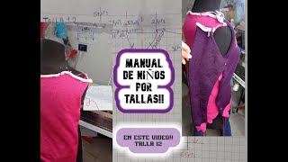 MANUAL DE chompita o sueter de niños POR TALLAS PARTE 1tejedora jersey knitting tejido [upl. by Daron]