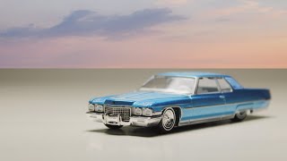 GREENLIGHT 72 CADILLAC COUPE DEVILLE LOWRIDER  SMALLMODELCAR [upl. by Brianna474]