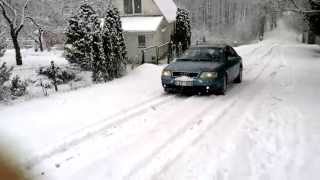 Audi A6 C5 132kW Quattro Tiptronic on the snow [upl. by Anerdna800]