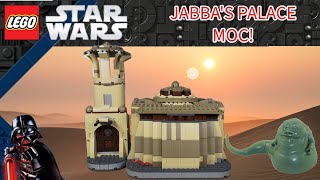 Lego Star Wars Jabbas Palace MOC Review [upl. by Anwahsit]