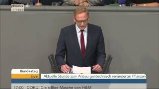 Aktuelle Stunde Anbauverbot für Genpflanzen mit Christian Schmidt am 25022015 [upl. by Earlie]